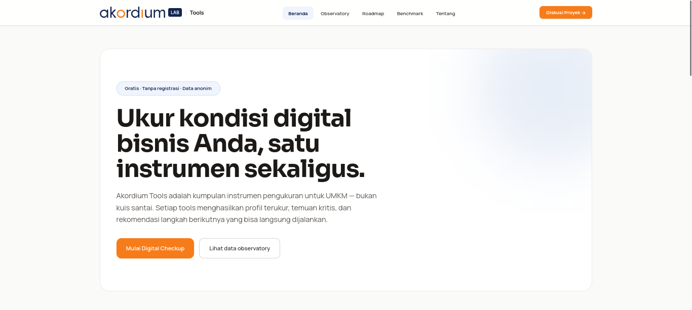 SME Tools — Perkakas UMKM